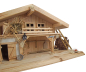 Preview: Traditionelle Weihnachtskrippe Roth inkl. 12-tlg. Figurensatz K 650-9, Maße Krippe: ca. 50 x 20 x 26 cm